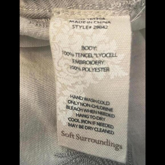 Soft Surroundings Embroidered Dress - Size S - Picture 10 of 12